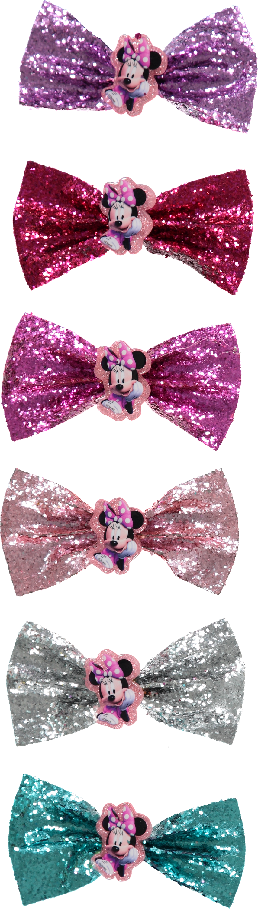 Glitter Foam Minnie Mouse Head Purple Bow Set 12 Die Cuts 5" H Party Decorations 