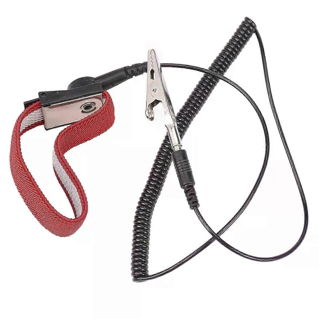 Nueva pulsera antiestática ESD ajustable con correa y conexión a tierra.