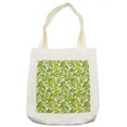 thumbnail image 1 of Forest Tote Bag, Fruit Tree Branches and Bergamot Flowers Flourishing Citrus Motif Pattern, Cloth Linen Reusable Bag for Shopping Books Beach and More, 16.5" X 14", Cream, by Ambesonne, 1 of 2