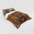 thumbnail image 2 of Ambesonne Psychedelic Bedding Set 4 Pcs, Retro Funky Doodle, Queen, Multicolor, 2 of 2