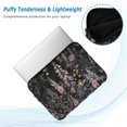 thumbnail image 2 of FORMRS 13-13.3 inch Laptop Sleeve Case Soft Carrying Quilted Computer Bag Cover, Dark Flowers Pattern, 2 of 7