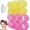Random Color,12pcs, variant on Jumbo Hair Curlers Rollers,Hair Rollers for Women,12 Pcs Hair Roller Curlers Self Grip Holding Rollers with 12 Stainless Steel Duckbill Clips for Long Hair Volume (Black)