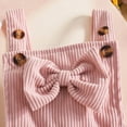 thumbnail image 4 of CAUYDY Toddler Baby Girls Summer Clothes Cute Outfits Short Sleeve Romper Overall Skirt Dress Headband 3-Piece Newborn Infant Girls Outfit 3M 6M 9M 12M 18M (Sizes 6-9 Months,F2-Pink), 4 of 9