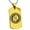 Gold, variant on Stainless Steel Earth Element Rune Engraved Dog Tag Pendant Necklace
