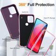 thumbnail image 2 of ELEHOLD for Motorola Moto G 5G 2023,Rugged Hybrid Case Military Grade Shockproof 360° Full Body Protection Slim Fit Anti-Scratch Case for  Motorola Moto G (2023),Purple, 2 of 8