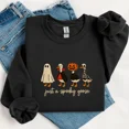 thumbnail image 2 of Just A Spooky Goose Embroidered Sweatshirt – Funny Halloween Goose Crewneck, Cozy Fall Pullover with Embroidered Graphic, Cute Spooky Season Shirt for Men & Women, 2 of 5