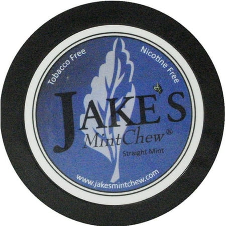 Jake's Mint Chew - Straight Mint 1.2 oz - Tobacco & Nicotine (Best Fake Chewing Tobacco)