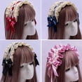 thumbnail image 4 of Tocado gótico de lolita, accesorios para el cabello de encaje para sirvienta, lindas diademas, horquillas dulces, 4 of 5