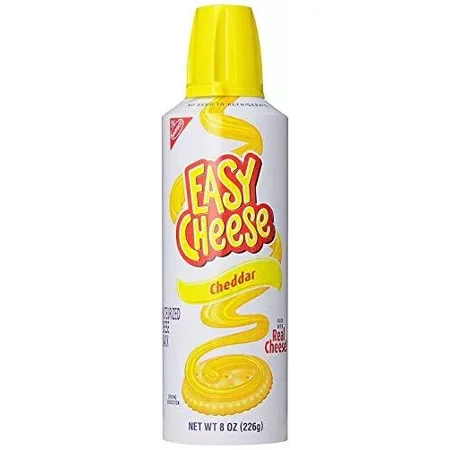 Kraft Easy Cheese Cheddar 8oz (1-Can)