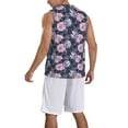 thumbnail image 2 of Sikiie Flowers Basketball Jersey Reversible Men's Mesh Athletic Sports Shirts Training Practice S-4XLX-Large, 2 of 6