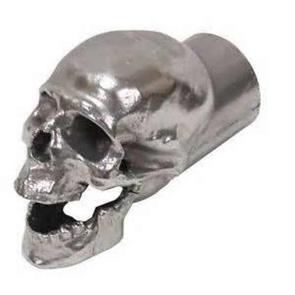 Hammered Aluminum Skull Exhaust Tip - 3", 2.5" or 2" (3 Inch)