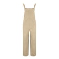thumbnail image 5 of Taqqpue Women's Corduroy Overalls Wide Leg Jumpsuit Adjustable Straps Sleeveless Loose Casual Long Pants with Pockets Solid Color Fashion Streetwear for Women Size S-XXL, 5 of 9