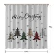 thumbnail image 5 of Merry Christmas Buffalo Plaid Tree Shower Curtains,Washable Show Curtain with Hooks Vintage Polyester Fabric Curtains for Thanksgiving Day Fall Party Home Decor, 5 of 5