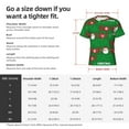 thumbnail image 2 of Yiaed Cute Santa Print Mens Short Sleeve Tight Fit T-Shirt, Crewneck Casual Tee-X-Large, 2 of 5
