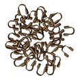 thumbnail image 2 of 100 Uds. De protectores fabricación tobilleras DIY Bronce Zulema Bucles de protección de alambre, 2 of 8