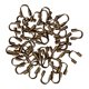 thumbnail image 2 of 100 Uds. De protectores fabricación tobilleras DIY Bronce Zulema Bucles de protección de alambre, 2 of 8