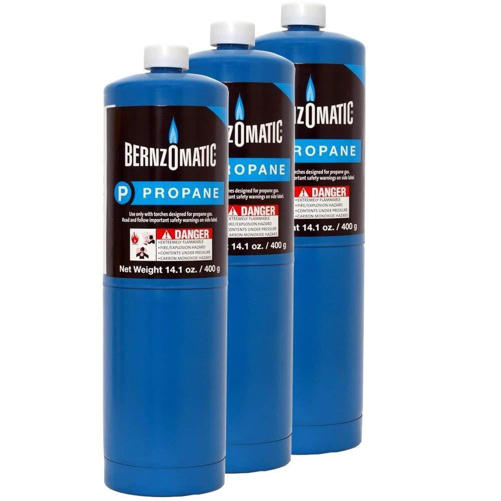 Standard Propane Fuel Cylinder Pack of 3, Fits Pencil Point Burner