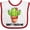 White and Red, variant on Inktastic Cute Cactus Dont Touch Me Boys or Girls Baby Bib