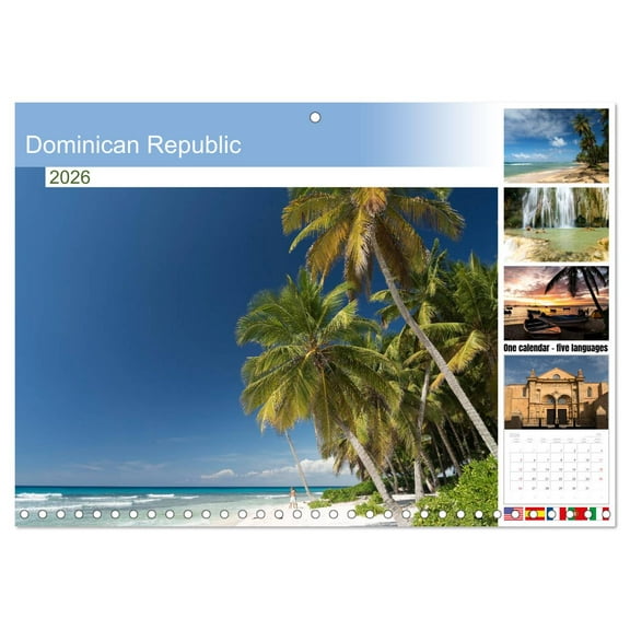 Dominican Republic (Monthly Wall Calendar 2026 11.7 x 16.5 (open)), CALVENDO 14 Month Calendar