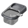 thumbnail image 4 of Cesta coladora para fregadero, recoge residuos de alimentos, fácil de limpiar, soporte para esponja de grifo Negro Gris, 4 of 9