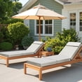 thumbnail image 4 of MOPHOTO 2 Pcs Chaise Lounge Cushions Outdoor,72x21x5 Inch Thick Waterproof Outdoor Furniture Cushions with Removable Cover, Patio Lounge Chair Cushions for Outdoor Furniture, Beige, 4 of 11