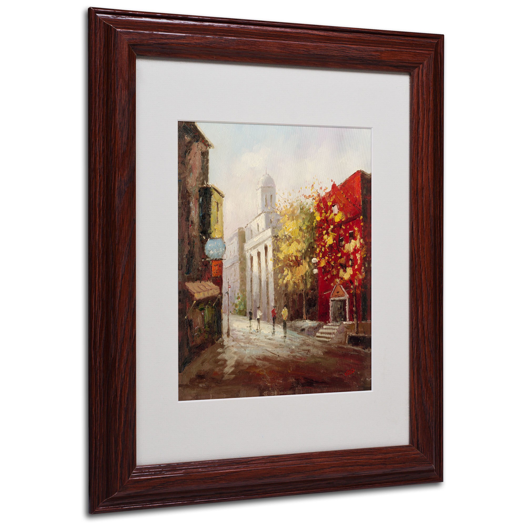 Trademark Fine Art "Sunday Morning in Bari Italy" Canvas Art by Rio, Wood Frame