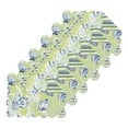 thumbnail image 2 of 13" x 19" Fenwick Isle Green Rectangle Cotton Quilted Scalloped Coastal Placemats Set of 6, 2 of 7