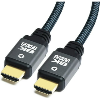 JSAUX HDMI Cables 2.1 2-Pack 6FT, 48Gbps 8K & 4K Ultra High Speed Braided  HDMI C