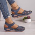 thumbnail image 3 of Women's Orthopedic Slope Heel Sandals 2025 Closed Toe Solid Color Fashion Breathable Casual Low Heel Slope Heel Shoes, 3 of 5
