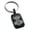 Black, variant on Stainless Steel Mjolnir Thor's Hammer Viking Norse Engraved Small Rectangle Dog Tag Charm Keychain Keyring