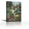 thumbnail image 1 of Shades Of Spring - Contemporary Fine Art Giclee on Canvas Gallery Wrap - wall décor - Art painting - 24 x 36 Inch - Ready to Hang, 1 of 2