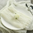 Efavormart 5 Pack | 24"x19" Ivory Gauze Cheesecloth Napkins Cotton Dinner Napkins - Walmart.com