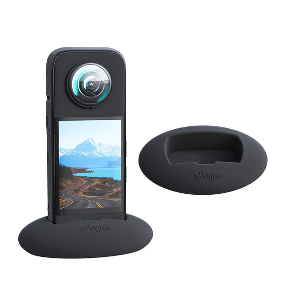 Base de silicona Disfrute para cámara Insta360 X3 color Negro