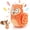 fox, variant on UXVA Squirrel Snuffle Dog Toy, Extendable Treat Dispensing Plush Toy with Squeaker, Pineapple Flannel Interactive Enrichment Chew Toy