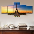 thumbnail image 2 of TISHIRON 5PCS Framed Canvas Wall Art Set,50"x24"Beautiful View of Eiffel Tower Canvas Art Decor, 2 of 7