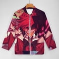 thumbnail image 3 of Alastor Hazbin Hotel Fashion Jacket Mens Windbreaker Coat Lightweight Zipper Clothes Streetwear Bomber Jacket, 3 of 7