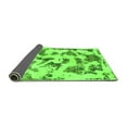 thumbnail image 2 of Ahgly Company Indoor Round Abstract Green Modern Area Rugs, 6' Round, 2 of 4