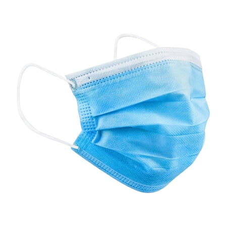 50 Pack Disposable Face Masks, 3-ply Elastic Ear Loop Filter Mask
