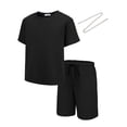 thumbnail image 6 of Arshiner Boys Drop Shoulder T-Shirt & Drawstring Waist Shorts Set Casual Summer Clothes, 6 of 6