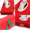 thumbnail image 2 of PAMINGONO Tissue Box Red Fabric 2Pcs Christmas Decoration, 2 of 8