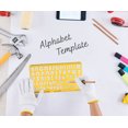 thumbnail image 4 of Traceease Upper & Lower Case English Alphabet Number Drafting Tools Letter Stencils Alphabet Lettering Template, 4 of 6
