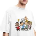 thumbnail image 4 of Camiseta de algodón puro con personajes de cómic de Peanuts para hombre y mujer, divertida, con Snoopy, Charlie Brown, Linus y Lucy, ropa, 4 of 5