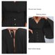 thumbnail image 4 of Vestido de cintura con manga de murciélago, cuello en V, espalda hueca, cintura fruncida, vestido de cintura de verano transpirable para mujer, 4 of 5