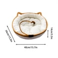 thumbnail image 2 of Breathable Woven Pet Bed for Cats Dogs Indoor Mat Rattan Design All Seasons Comfortable Durable Built-In Mat for Warm Weather Lounging, 2 of 3
