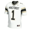 thumbnail image 2 of Youth GameDay Greats #1 White Wake Forest Demon Deacons Football Jersey, 2 of 4