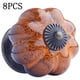 thumbnail image 2 of Whataatahia Knauf für Schrank, M?belknopf Schublade, aus Keramik, 8 Stück blau griffe küche m?bel türgriffe schrank kn?pfe schrankgriffe knauf keramik (Naranja), 2 of 6