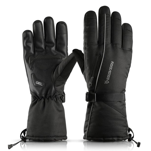 Eigraketly Guantes de invierno Dulce regalo Resiliencia Mitones para exteriores Suministros de ciclismo ajustables Equipo deportivo Ropa de ciclismo Ciclismo Negro/XL/Reflectante Eigraketly OD025879-11