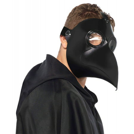 Faux Leather Plague Doctor Mask Costume Accessory