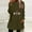Army Green, variant on asdoklhq Christmas Long Sweaters for Women Christmas Round- Neck and Winter Loose Solid Pocket Warm Long Sleeve Blouse Army Green 3X
