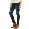 thumbnail image 4 of Maternity Full Panel Distressed Skinny Jeans - Available in Plus Sizes, 4 of 6